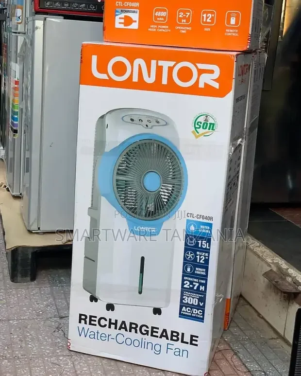 Lontor Rechargeable Air Water-cooling Fan - Buy in Dar es Salaam, Tanzania | Smartware