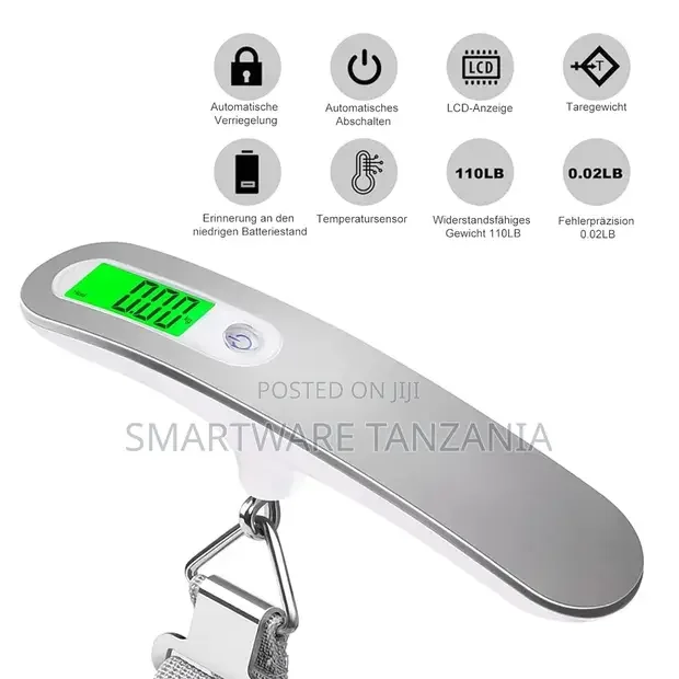 Portable Digital Luggage Scales Max 50 Kg - Buy in Dar es Salaam, Tanzania | Smartware