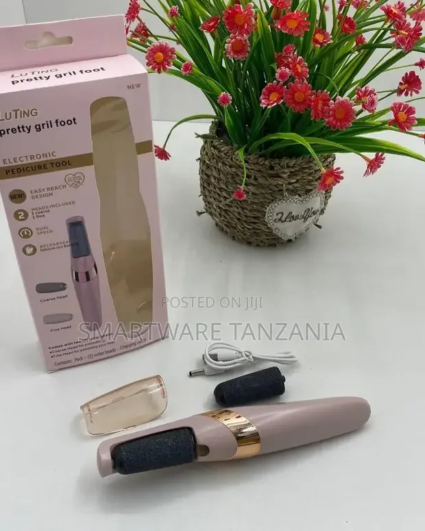 Luting Electronic Foot Pedicure Tool Rechargeable 2 Heads - Buy in Dar es Salaam, Tanzania | Smartware