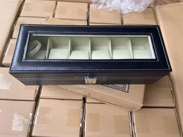 Luxury Watch Box - 6 Slots Watch Box Organiser For Leather - Buy in Dar es Salaam, Tanzania | Smartware