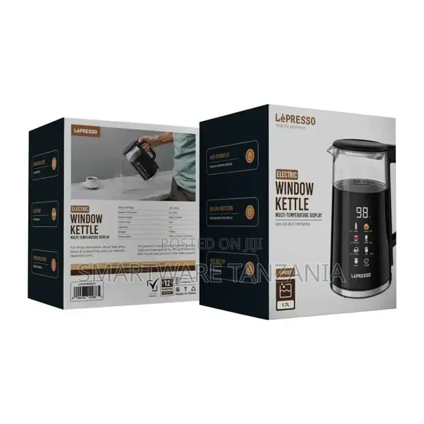 Lépresso 1.7L Electric Kettle With Multi-temperature Display - Buy in Dar es Salaam, Tanzania | Smartware
