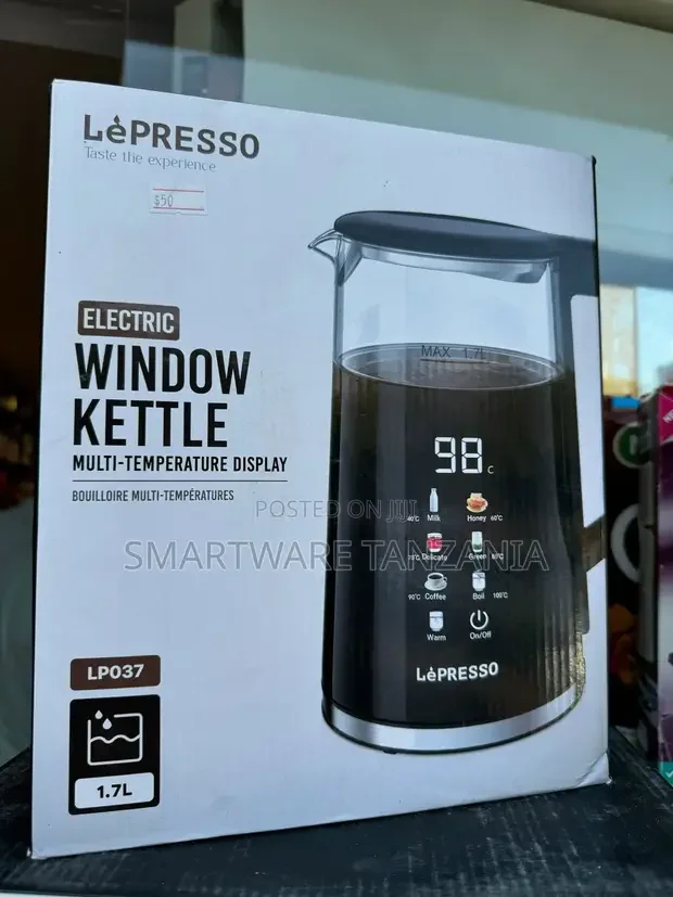 Lépresso Smart 1.7l Electric Kettle For Tea Coffee - Buy in Dar es Salaam, Tanzania | Smartware