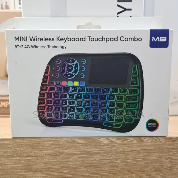 M9 Mini Wireless Keyboard Touchpad RGB Backlight - Buy in Dar es Salaam, Tanzania | Smartware