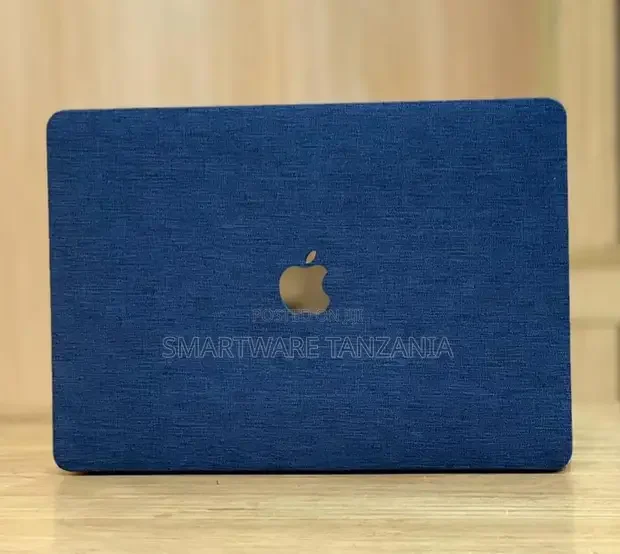 Macbook Hard Case Royal Blue Fabric Texture Woven Cover