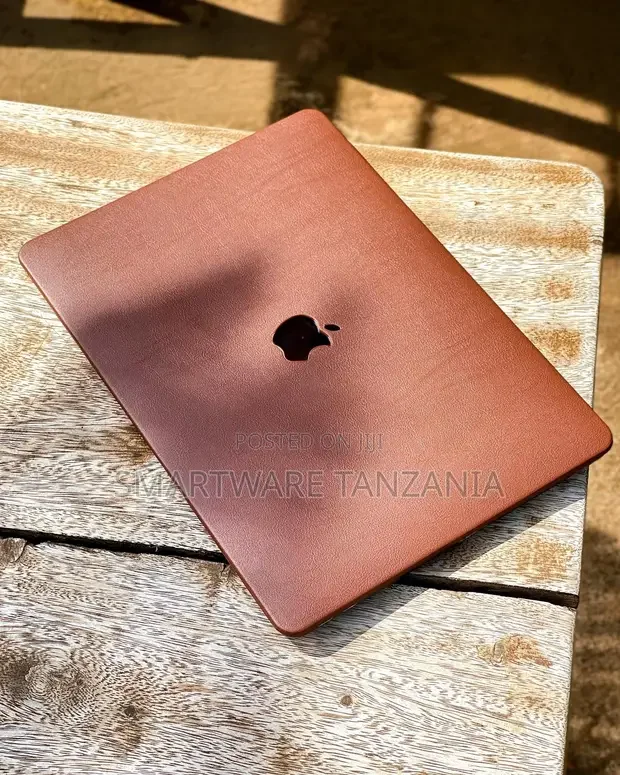 Macbook Hard Case Tan Brown Smooth Leather Finish Cover