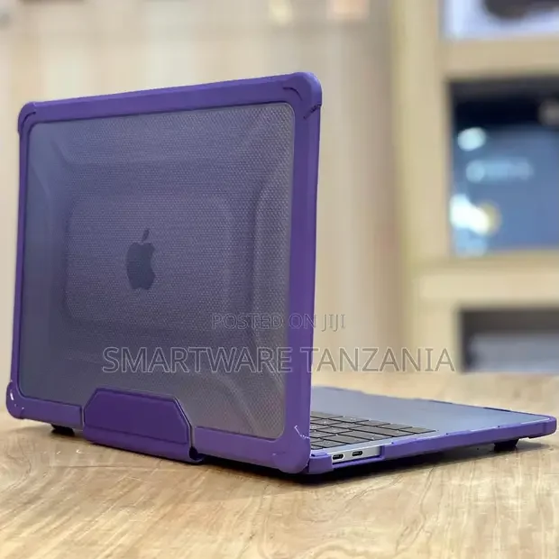 Macbook Rugged Case Clear Back Purple Frame Heavy Duty - Buy in Dar es Salaam, Tanzania | Smartware