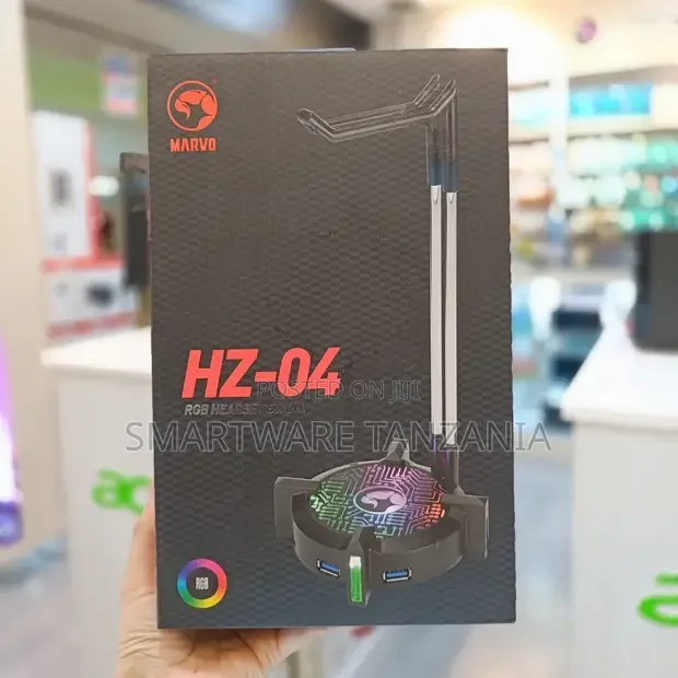 Marvo HZ-04 RGB Gaming Headset Stand With USB Hub - Buy in Dar es Salaam, Tanzania | Smartware