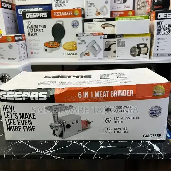 Meat Grinder with 6 Blades & Sausage Stuffer - Buy in Dar es Salaam, Tanzania | Smartware