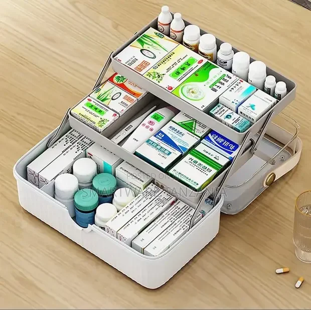Foldable 3-Tier Medicine Box with Handle - Buy in Dar es Salaam, Tanzania | Smartware