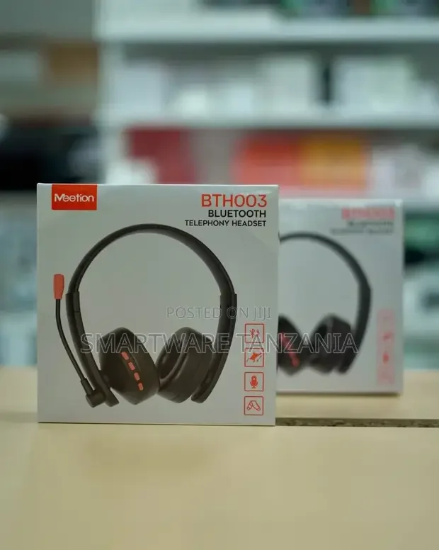 Meetion BTH003 Bluetooth Telephony Headset Black - Buy in Dar es Salaam, Tanzania | Smartware