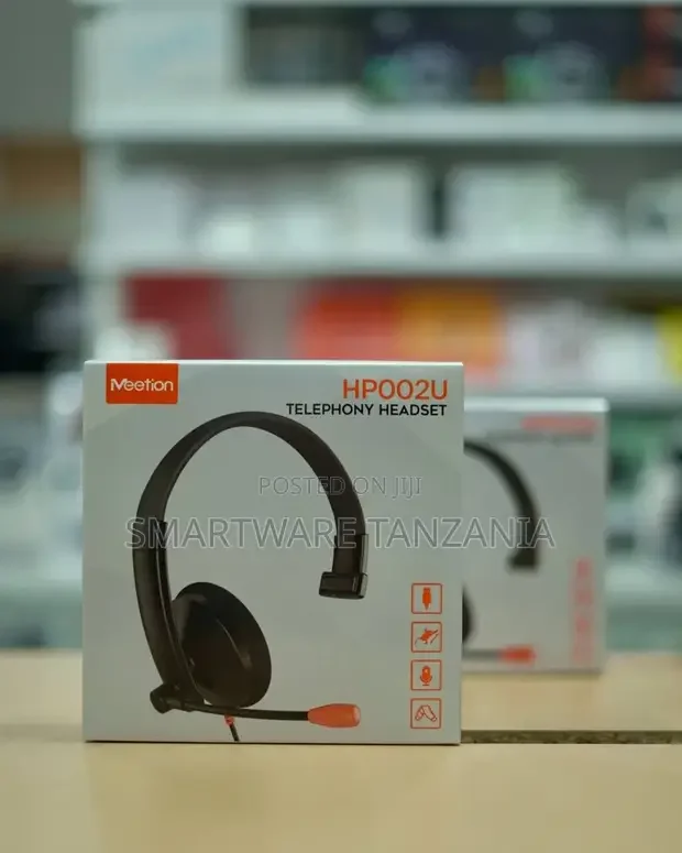Meetion Single Ear Telephone Headset HP002U - Buy in Dar es Salaam, Tanzania | Smartware