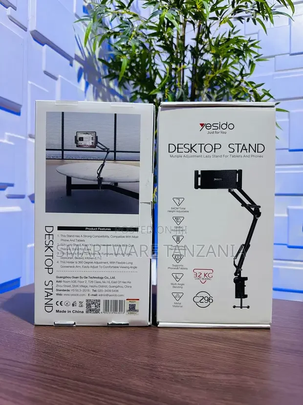 Metal Desktop Holder For PhoneTablet 360° Full Rotation - Buy in Dar es Salaam, Tanzania | Smartware