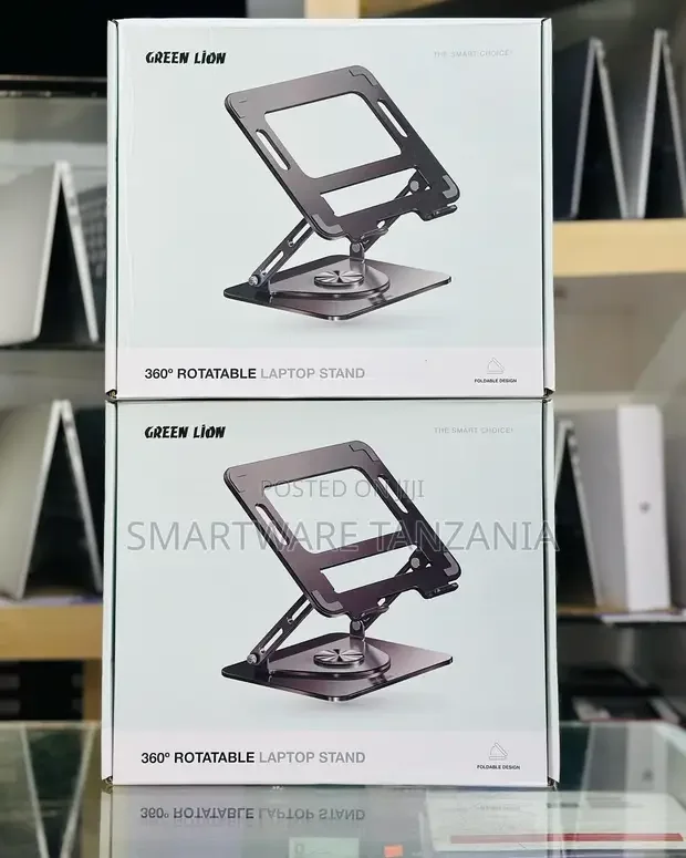 Metal Laptop Stand With Rotation Base, Improves Air Flow - Buy in Dar es Salaam, Tanzania | Smartware