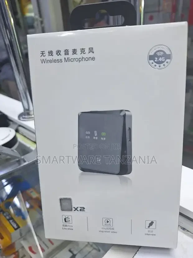 Mic Clip-on Lapel Microphone System For Youtube Vlog Live - Buy in Dar es Salaam, Tanzania | Smartware