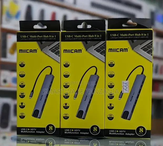 Miicam USB-C Multi-Port Hub 8 in 1 - Buy in Dar es Salaam, Tanzania | Smartware