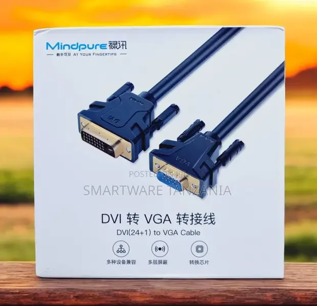 Mindpure DVI 24+1 to VGA Cable - Buy in Dar es Salaam, Tanzania | Smartware