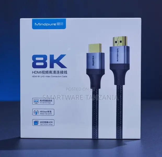 Mindpure HDMI Cable 2.1 8K 60Hz 120Hz - Buy in Dar es Salaam, Tanzania | Smartware