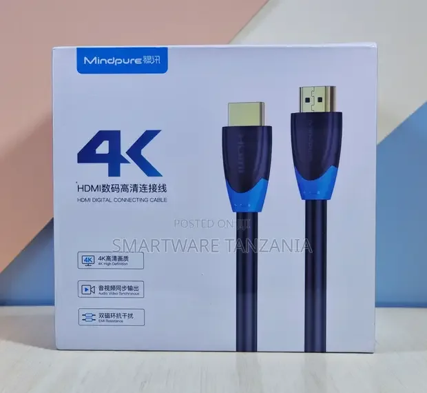 Mindpure HDMI Cable AV Sync EMI Shield - Buy in Dar es Salaam, Tanzania | Smartware