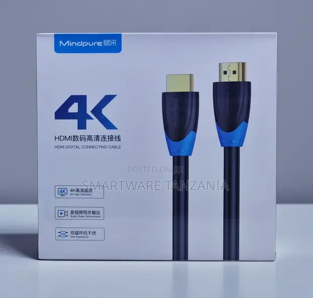 Mindpure HDMI Digital Cable with EMI Resistance - Buy in Dar es Salaam, Tanzania | Smartware