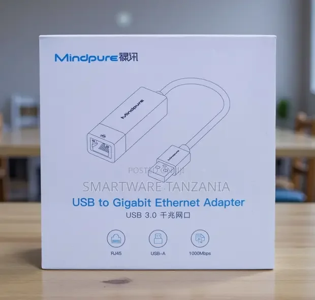 Mindpure USB 3.0 to Gigabit Ethernet Adapter - Buy in Dar es Salaam, Tanzania | Smartware