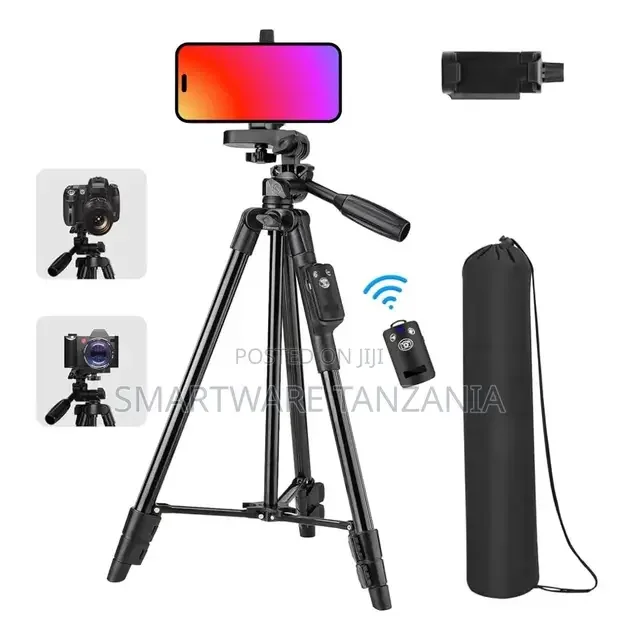 Mobile Tripod Stand With Mobile Clip Holder Bracket - Buy in Dar es Salaam, Tanzania | Smartware