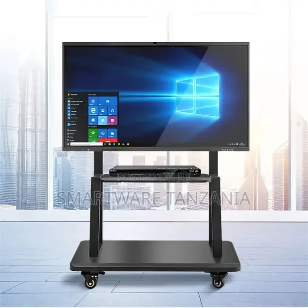 Mobile TV Stand Mount Universal Flat Screen Rolling TV Cart - Buy in Dar es Salaam, Tanzania | Smartware
