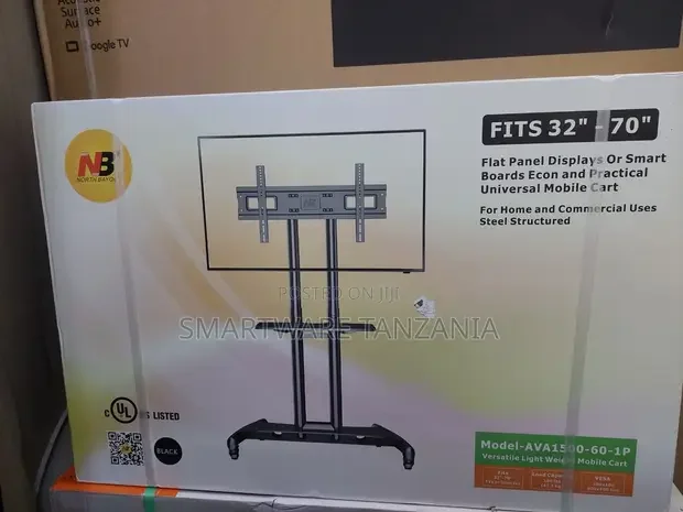 Mobile TV Stand With Wheels for 32-70 TVs - Buy in Dar es Salaam, Tanzania | Smartware