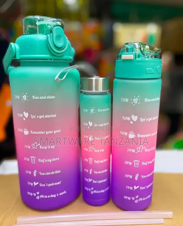 Motivational Fitness Sport Water Bottle, Straw Time Maker - Buy in Dar es Salaam, Tanzania | Smartware