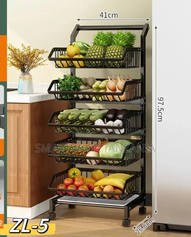 Multifunction Kitchen Storage Rack for Vegetables & Fruits - Buy in Dar es Salaam, Tanzania | Smartware