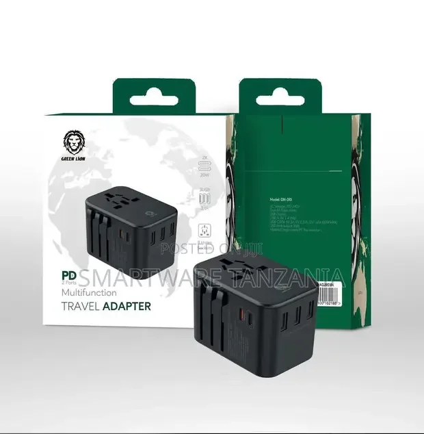 Multifunction Travel Adapter (3 USB Port 2 USB-C) PD 20W - Buy in Dar es Salaam, Tanzania | Smartware