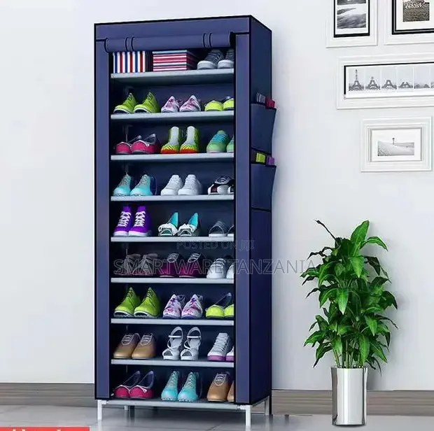 Multipurpose Portable Folding Shoes Rack 9 Tiers Storage - Buy in Dar es Salaam, Tanzania | Smartware