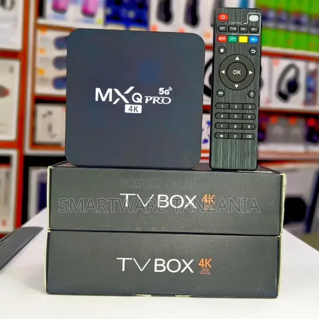 MXQ Pro 5g Android Tv Box Uhd Smart Streaming Media Player Remote