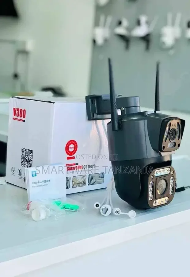 New Dual Lens 4G SIM Card V380 PTZ Outdoor Solar Camera - Buy in Dar es Salaam, Tanzania | Smartware