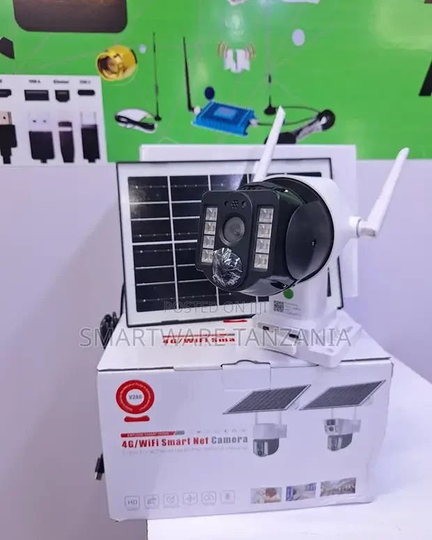 New V380 4G SIM Solar Battery Powered Camera - Buy in Dar es Salaam, Tanzania | Smartware
