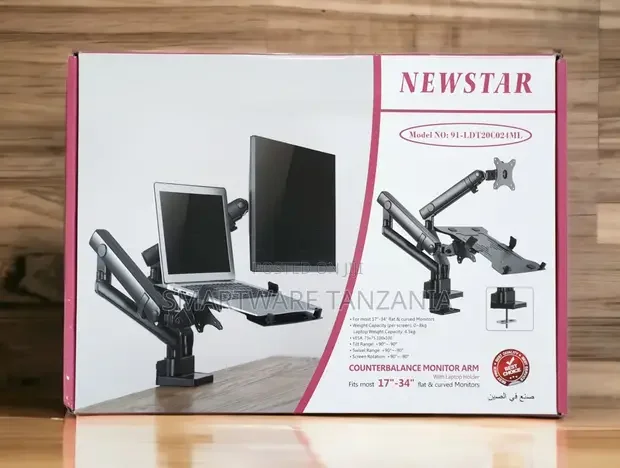 Newstar Monitor Arm With Laptop Tray Counterbalance 17-34 Inches - Buy in Dar es Salaam, Tanzania | Smartware