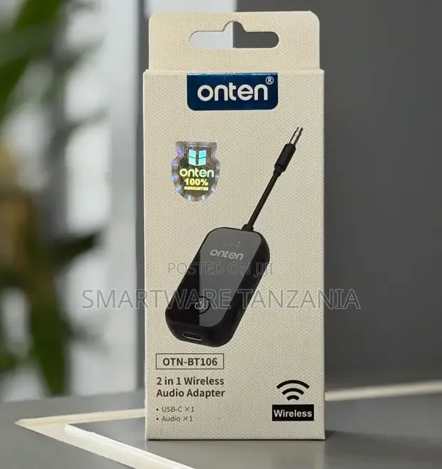 Onten OTN-BT106 2-in-1 Wireless Bluetooth Audio Adapter - Buy in Dar es Salaam, Tanzania | Smartware