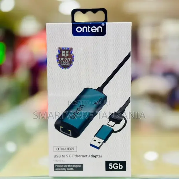 Onten OTN-UE65 USB to 5Gbps Ethernet Adapter - Buy in Dar es Salaam, Tanzania | Smartware