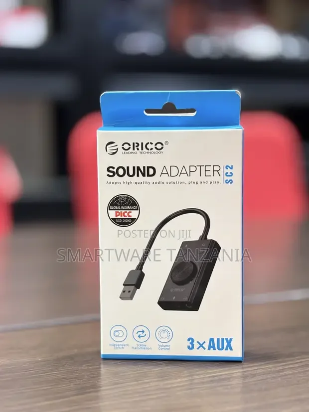 Orico SC2 External Multifunction Sound Card - Buy in Dar es Salaam, Tanzania | Smartware