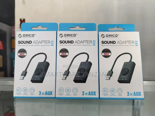 Orico Sc2 Usb Sound Adapter 3 Aux Ports With Volume Control