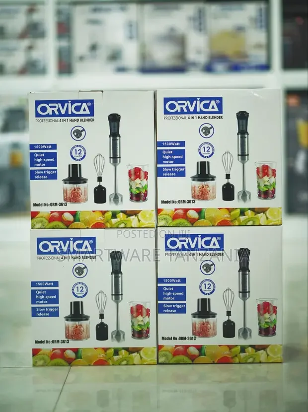 Orvica ORM-3613 Professional 4-in-1 Hand Blender Set - Buy in Dar es Salaam, Tanzania | Smartware