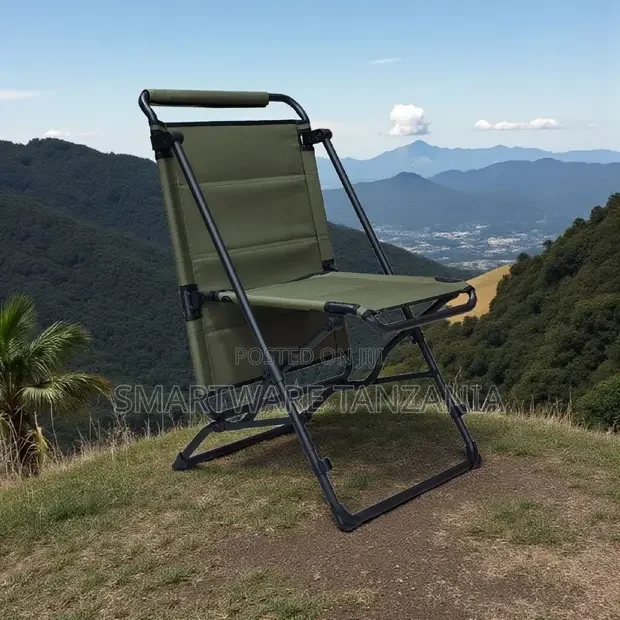 Outdoor Folding Camping Chair High Back Portable Steel Frame Green - Buy in Dar es Salaam, Tanzania | Smartware