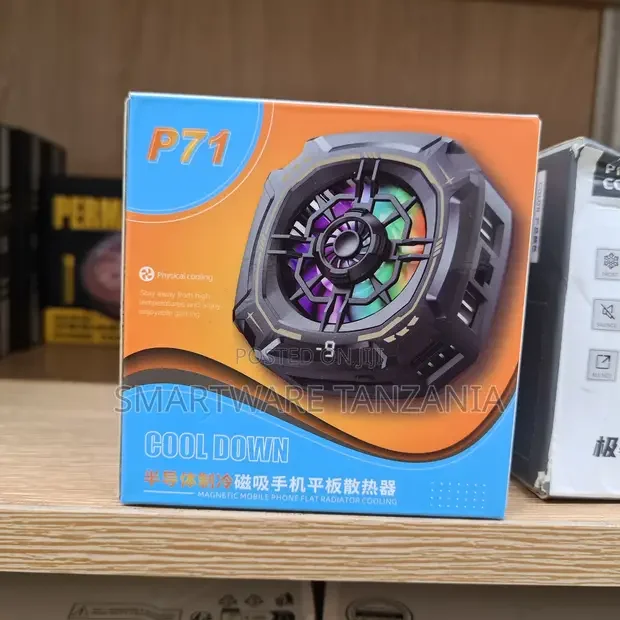 P71 Phone Cooler Magnetic Semiconductor RGB Gaming Radiator Fan - Buy in Dar es Salaam, Tanzania | Smartware