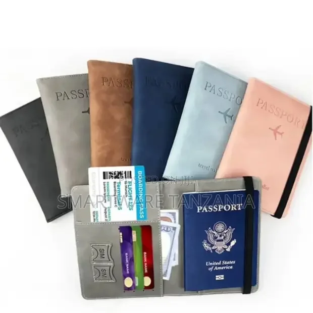 Passport Holder Cover, PU Leather Travel Wallet Case - Buy in Dar es Salaam, Tanzania | Smartware
