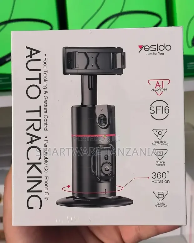 Phone Holder With Ai 360° Face Tracking and Remote Control