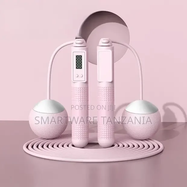 Pink Digital Counter Jump Rope With Cordless Ball Option - Buy in Dar es Salaam, Tanzania | Smartware