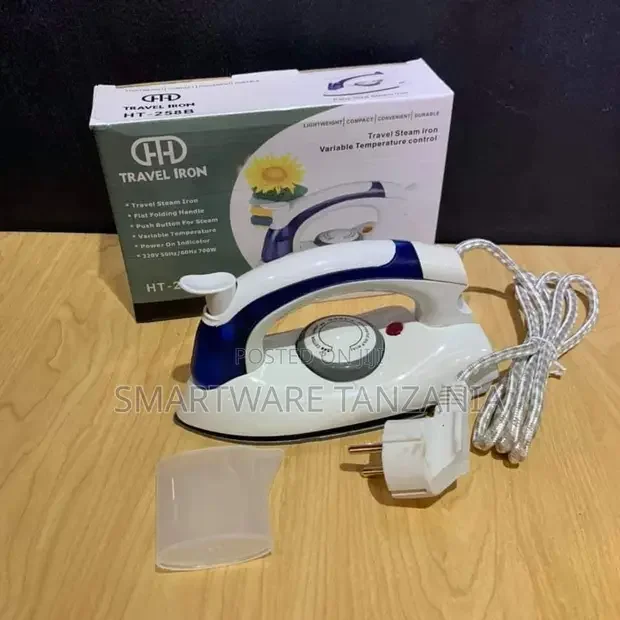 Portable Travel Steam Iron Press with Folding Handle - Buy in Dar es Salaam, Tanzania | Smartware