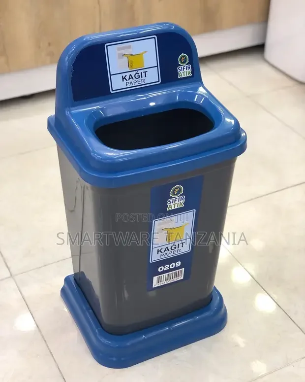 Plastic Recycling Bin Kitchen Trash Can With Lid - Buy in Dar es Salaam, Tanzania | Smartware