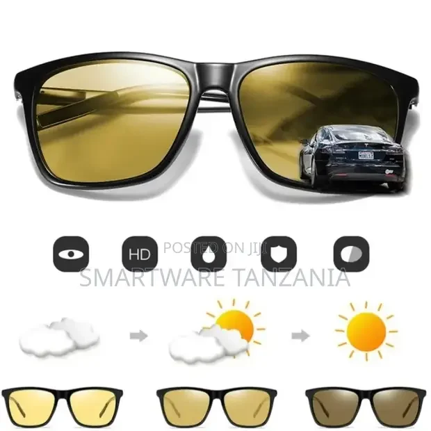 Polarized Photochromic Sunglasses Night Vision HD Driving - Buy in Dar es Salaam, Tanzania | Smartware