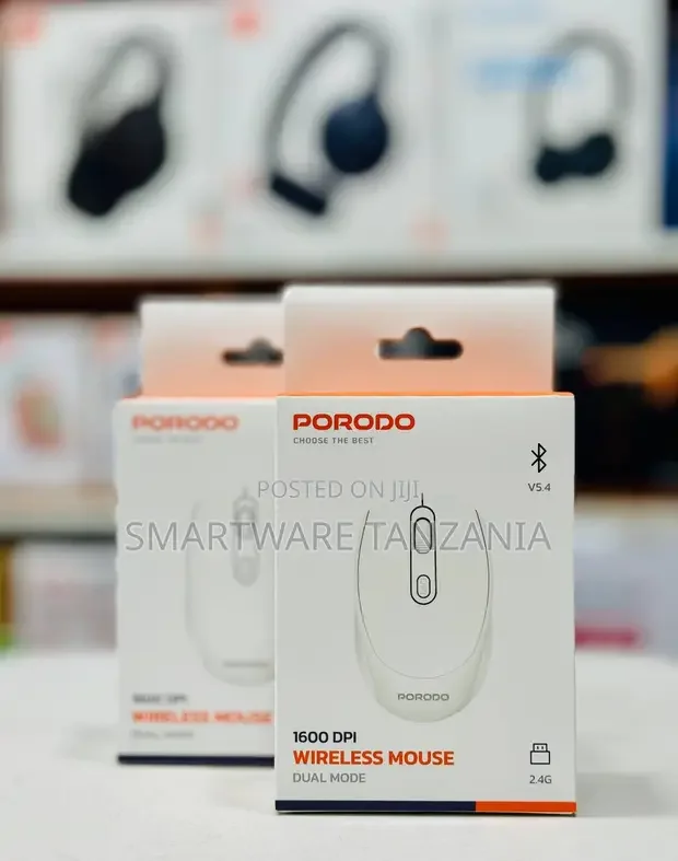 Porodo 1600 Dpi Dual-Mode Wireless Mouse for Pc and Mac