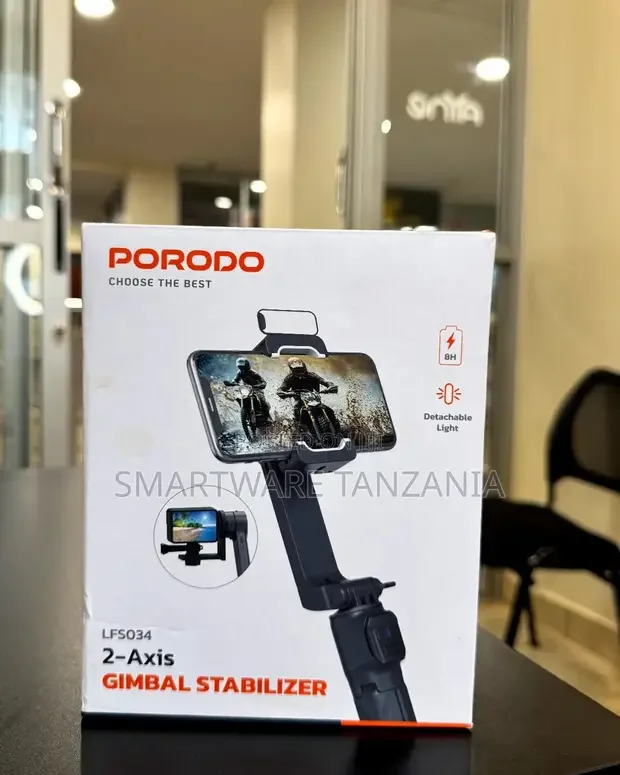 Porodo 2-Axis Gimbal Stabilizer - Buy in Dar es Salaam, Tanzania | Smartware